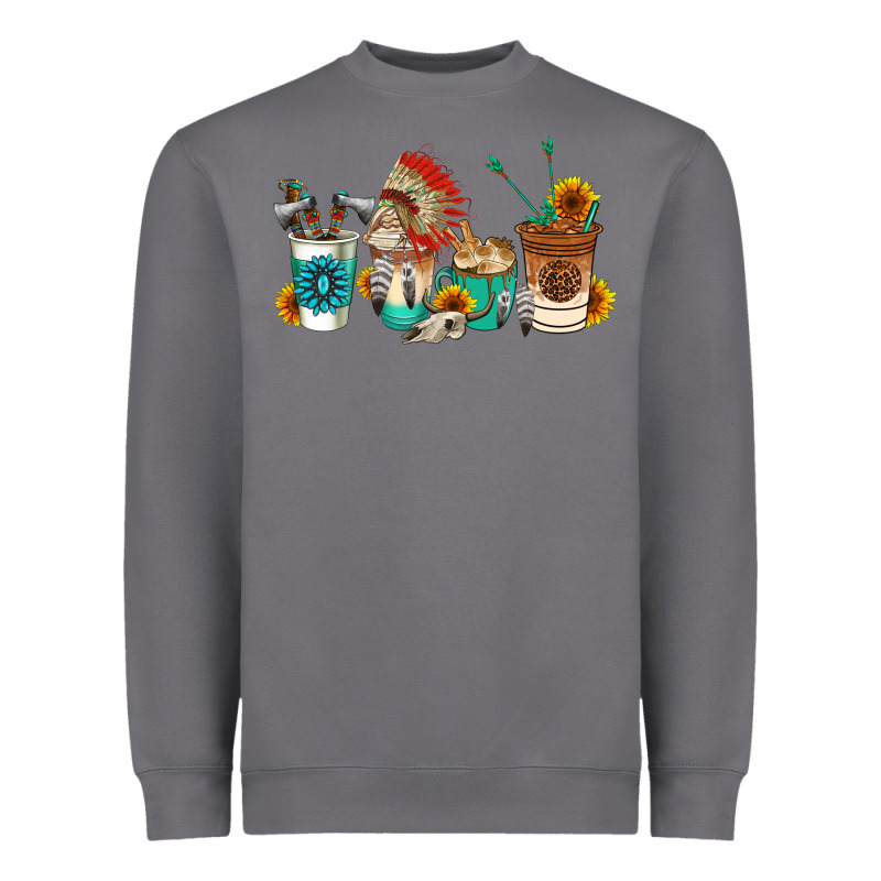 Indian Coffee Cups Heavyweight Sweatshirt by AdoDesignShop | Teevron