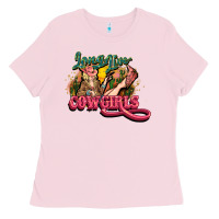 Bubblegum Pink Long life Cowgirls Ladies Tee - HowdyJamesFarm