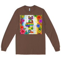Chestnut LGBTQ+ Pride With Flower Tumbler Long Sleeve Tee - BundleAndBundleShop