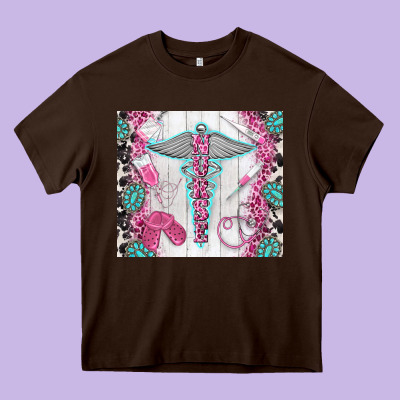 Nurse Heavy Core Tee Designed By Tumblerdesignbyshophia