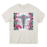 Cream nurse Heavy Core Tee - TumblerDesignByShophia