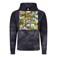 Cloud Black Happy Easter Seamless Pattern Vintage Hoodie - BundleAndBundleShop