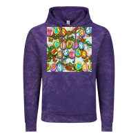 Cloud Purple Happy Easter Seamless Pattern Vintage Hoodie - BundleAndBundleShop