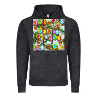 Vintage Black Happy Easter Seamless Pattern Vintage Hoodie - BundleAndBundleShop
