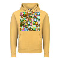 Vintage Mustard Happy Easter Seamless Pattern Vintage Hoodie - BundleAndBundleShop