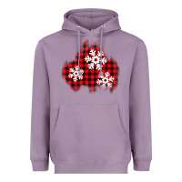 Lavender Christmas snowflakes patch Heavyweight Hoodie - AdoDesignShop