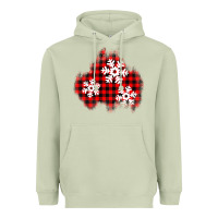 Matcha Christmas snowflakes patch Heavyweight Hoodie - AdoDesignShop