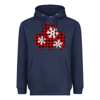 Christmas Snowflakes Patch Heavyweight Hoodie | Teevron