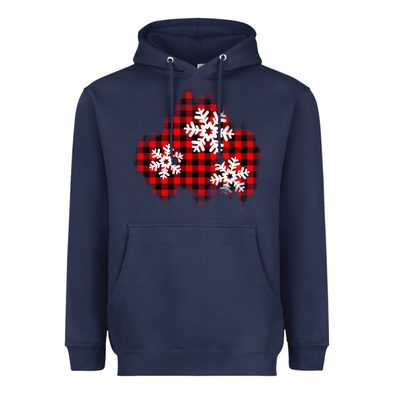 Christmas Snowflakes Patch Heavyweight Hoodie by AdoDesignShop | Teevron