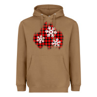 Toasted Coconut Christmas snowflakes patch Heavyweight Hoodie - AdoDesignShop