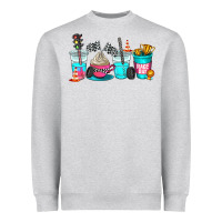 Heather Grey race day coffe cup Heavyweight Sweatshirt - AdoDesignShop