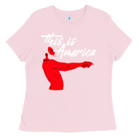 Bubblegum Pink this is america meme Ladies Tee - linhVisuals