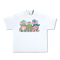 White Easter gnomes Urban Heavy Tee - OliviaCreatesArt