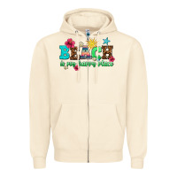 Sandshell beach is my happy place Zipper Hoodie - AdoDesignShop