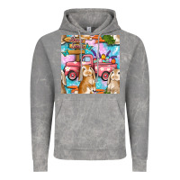 Cloud Rock Easter Bunny With Truck Seamless Pattern Vintage Hoodie - BundleAndBundleShop