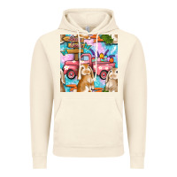 Vintage Artic Easter Bunny With Truck Seamless Pattern Vintage Hoodie - BundleAndBundleShop