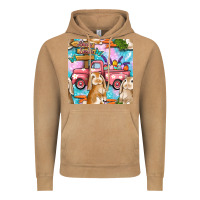 Vintage Camel Easter Bunny With Truck Seamless Pattern Vintage Hoodie - BundleAndBundleShop