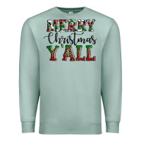 Seafoam merry christmas y'all Premium Sweatshirt - AdoDesignShop