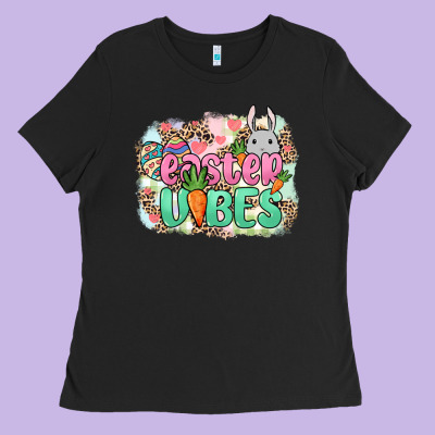Easter Vibes Easter Day Ladies Tee Designed By Howdyjamesfarm