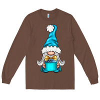 Chestnut winter gnome with gift Long Sleeve Tee - BundleAndBundleShop