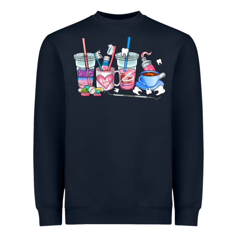 Dentist Coffee Cups Heavyweight Sweatshirt by AdoDesignShop | Teevron