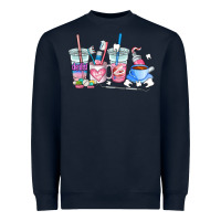Navy dentist coffee cups Heavyweight Sweatshirt - AdoDesignShop
