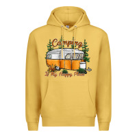 Antique Gold camping is my happy place Premium Hoodie - SublimationCraftShop