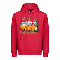 Cardinal camping is my happy place Premium Hoodie - SublimationCraftShop