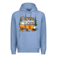 Colony Blue camping is my happy place Premium Hoodie - SublimationCraftShop