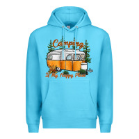 Ocean Blue camping is my happy place Premium Hoodie - SublimationCraftShop