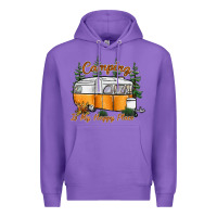 Purple camping is my happy place Premium Hoodie - SublimationCraftShop