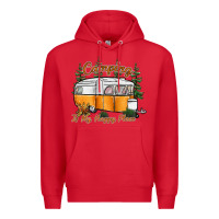 Red camping is my happy place Premium Hoodie - SublimationCraftShop
