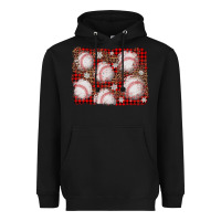 Black baseball christmas background Heavyweight Hoodie - AdoDesignShop