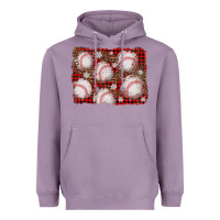 Lavender baseball christmas background Heavyweight Hoodie - AdoDesignShop