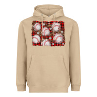Mushroom baseball christmas background Heavyweight Hoodie - AdoDesignShop