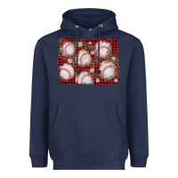 Navy baseball christmas background Heavyweight Hoodie - AdoDesignShop