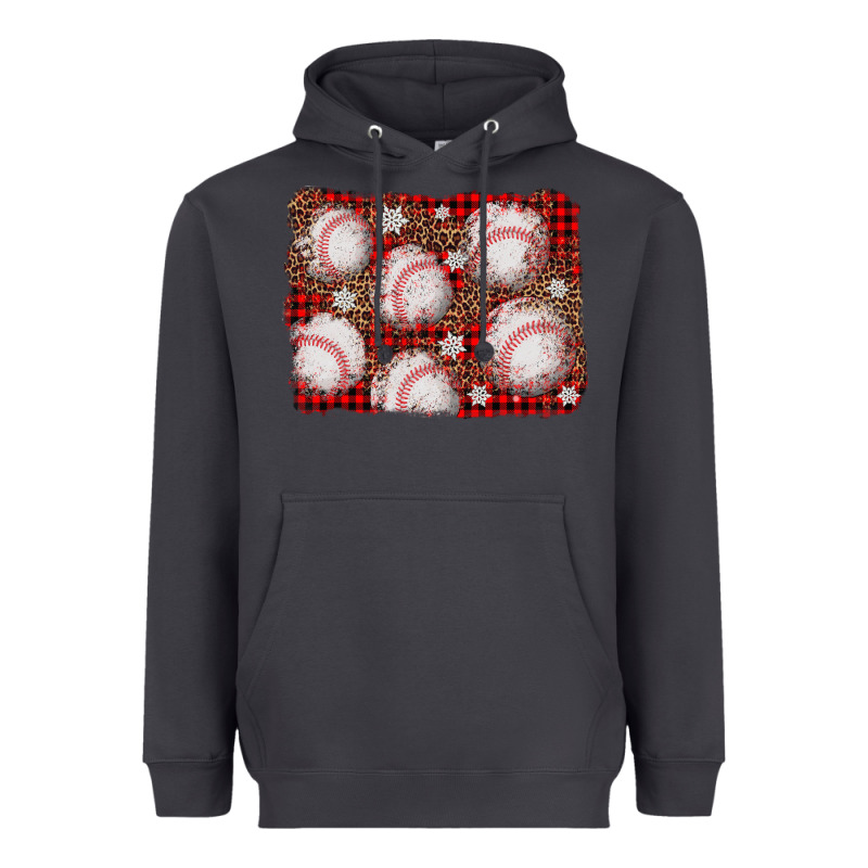 Baseball Christmas Background Heavyweight Hoodie by AdoDesignShop | Teevron
