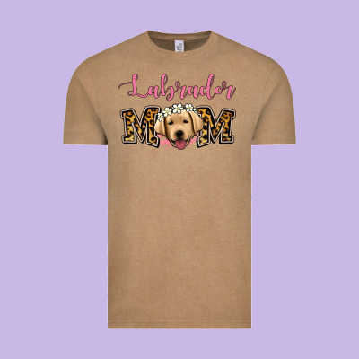 Labrador Mom Vintage Tee Designed By Jasminsmagicworld