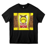 Black softball with leopard tumbler tbs Heavy Core Tee - TumblerDesignByShophia