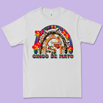 Cinco De Mayo Rainbow Premium Tee Designed By Cowgirlartshop