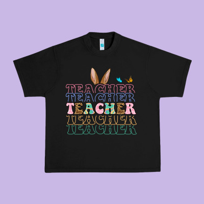 Easter Bunny Teacher Urban Heavy Tee Designed By Oliviacreatesart