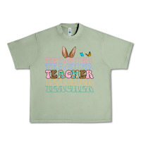 Oil Green Easter bunny Teacher Urban Heavy Tee - OliviaCreatesArt