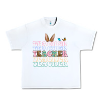 White Easter bunny Teacher Urban Heavy Tee - OliviaCreatesArt
