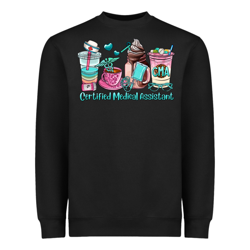 Certified Medical Assistant Coffee Cup Heavyweight Sweatshirt by AdoDesignShop | Teevron