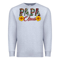 Heather Grey papa claus Premium Sweatshirt - AdoDesignShop