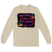 Mushroom halloween witch hat backround Long Sleeve Tee - RanaPortraitStore