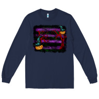 Navy halloween witch hat backround Long Sleeve Tee - RanaPortraitStore