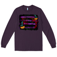 Plum halloween witch hat backround Long Sleeve Tee - RanaPortraitStore