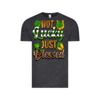 Vintage Black St. Patrick's Not lucky just blessed Vintage Tee - OliviaCreatesArt