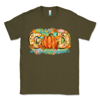 Army Green with god all things are possible Classic Tee - CowGirlArtShop
